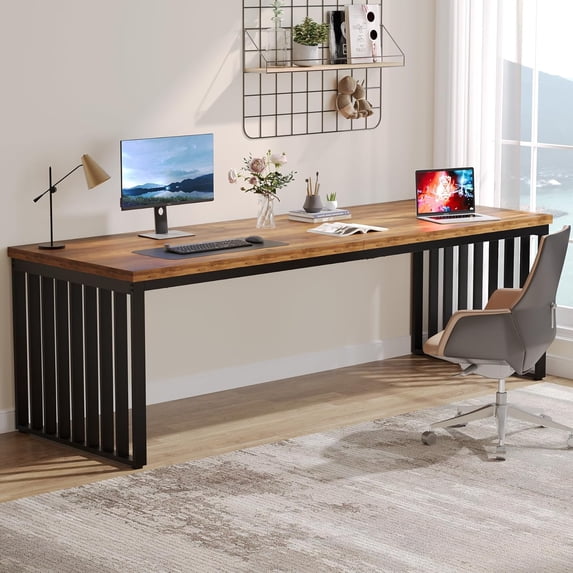 Tribesigns 78.74" Extra Long Computer Desk 2 Person Desk, Double Long Desk (Without Chair)