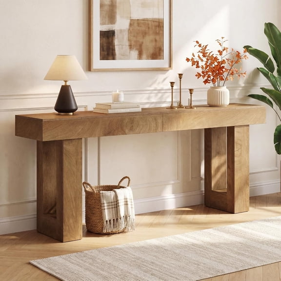 Tribesigns 78.74-Inch Extra Long Console Table, Rectangular Sofa Table Behind The Couch for Entrance, Hallway, Living Room