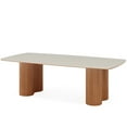 thumbnail image 1 of Tribesigns Modern Sintered Stone Conference Table Seats 6-8,  79 Inch  Meeting Table with Solid Wood Legs for Home Office Company,Walnut, 1 of 7