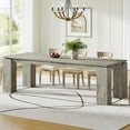 thumbnail image 1 of Tribesigns 86-Inch Large Dining Table for 8 People, Wood Farmhouse Kitchen Table with Thick Legs for Dining Room, 1 of 5