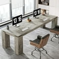 thumbnail image 1 of Tribesigns 86-Inch Wood Two-Person Desk, Modern Double Computer Desk, Extra Long Workstation Table for Home Office, 1 of 5