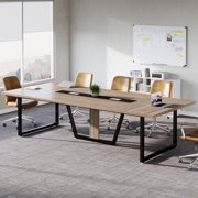 Tribesigns 8FT Conference Table, Large Business Meeting Podcast Table for 10 People for Office Conference