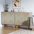 thumbnail image 1 of Finmind Classic 59" Grey Sideboard, Freestanding Wood Buffet Cabinet with Storage, 1 of 7
