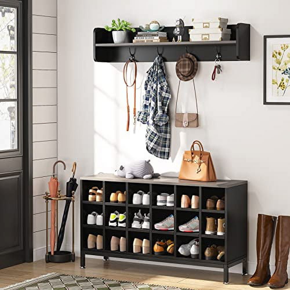 https://i5.walmartimages.com/seo/Tribesigns-Coat-Rack-Shoe-Bench-Set-Hall-Tree-18-Cubbies-Hooks-Storage-Shelf-Entryway-Bedroom-Closet-Black-Gray_2a68c119-51cf-4dd7-8450-93e6fca85ebe.1111004052f222bbb524b120eda84ea8.jpeg