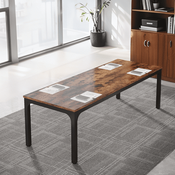 Tribesigns Conference Table, 78.7 Inche Rectangle Meeting Table, Large Business Tables for 6-8 People (Only Table)