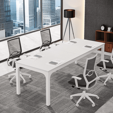 Tribesigns Conference Table, 78.7 Inche Rectangle Meeting Table, Large Business Tables for 6-8 People (Only Table)