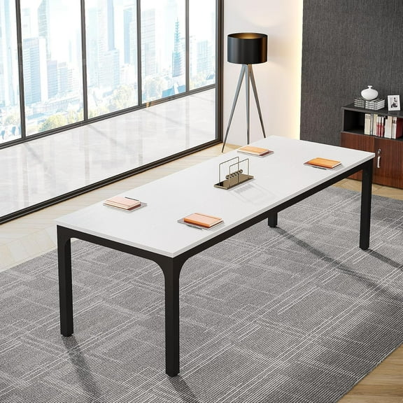 Tribesigns Conference Table, 78.7 Inche Rectangle Meeting Table, Large Business Tables for 6-8 People (Only Table)