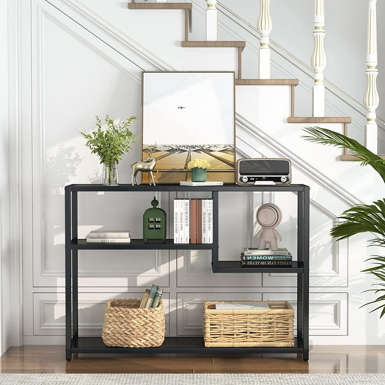 Black entryway shelf discount