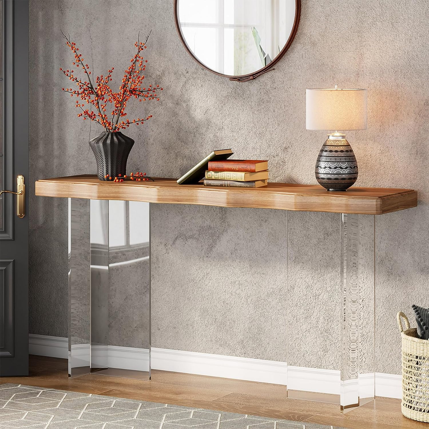 Plant stand console table discount