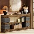 thumbnail image 1 of Tribesigns Console Table with Storage, 63" Wood Entryway Table, 3-Tier Farmhouse Behind Couch Table, 1 of 7