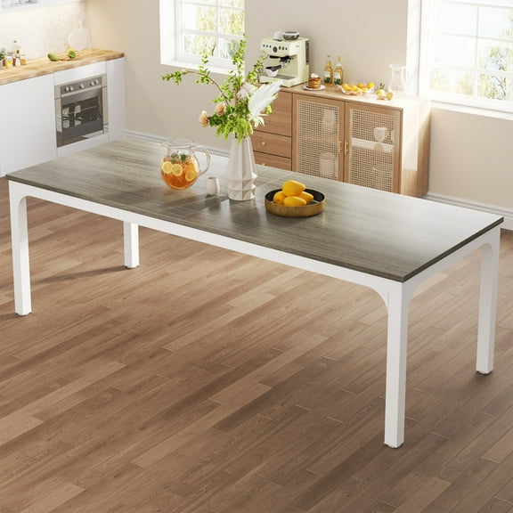 Tribesigns Dining Table for 6-8 Person, 78 inch Extra Long Rectangular Dining Table Kitchen Table for Living Room and Dining Room (Only Table, Taupe)