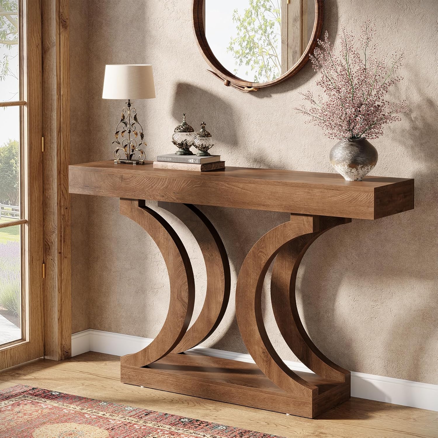 Tribesigns Farmhouse Narrow Sofa Table Behind The Couch, 43.3" long Console Table for Entryway