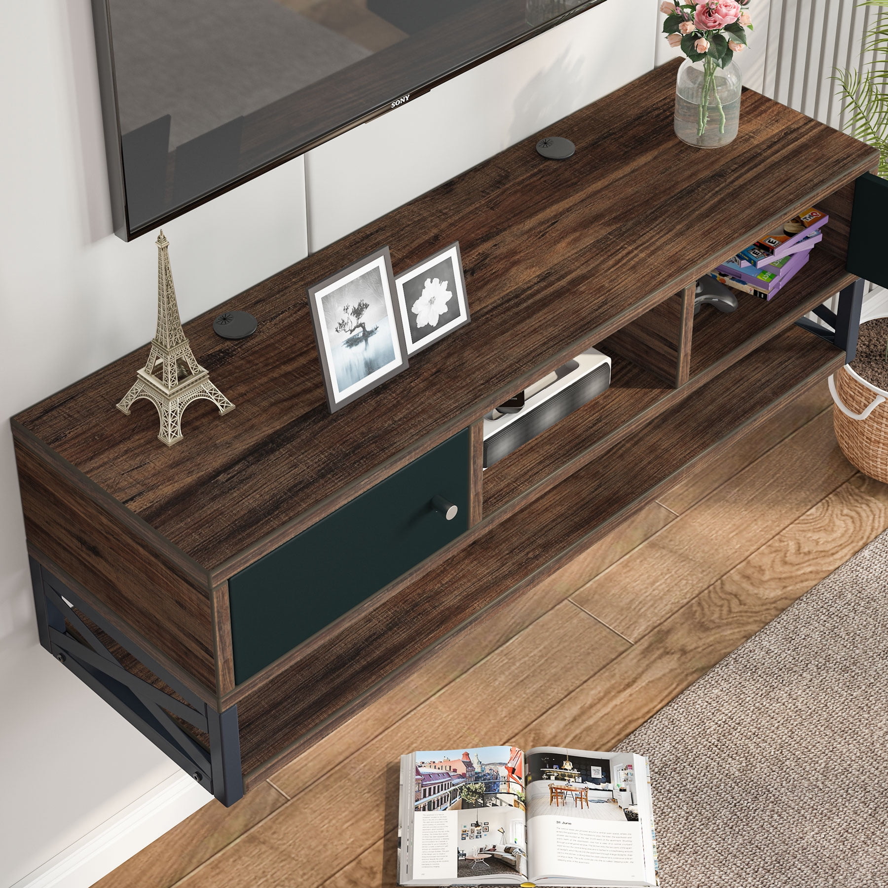 Tribesigns wall mount floating shelf online