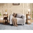 thumbnail image 1 of Tribesigns Half Round End Table, Small Side Table Living Room with 3 Storage Shelf (2PCS), 1 of 6