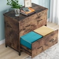 thumbnail image 1 of Tribesigns Lateral File Cabinet with 2 Drawers for A4, Letter Size, Printer Stand for Home Office, Rustic Brown, 1 of 9
