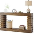 thumbnail image 1 of Tribesigns Long Console Table with Storage, 70.8-Inch Wood Entryway Table, Narrow Sofa Table Behind Couch for Living Room Entryway Hallway (Brown), 1 of 5
