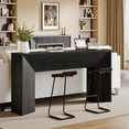 thumbnail image 1 of Tribesigns Modern Console Table, 63" Wood Entryway Table with Storage for Living Room, Black, 1 of 7