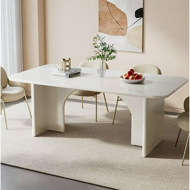 Tribesigns Round Dining Table for 4 People, 47 Inch Circle Wood Kitchen ...