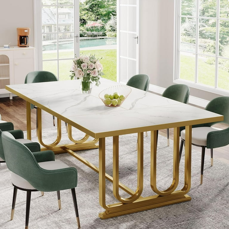 Tribesigns Modern Dining Table for 6-8, 70.87