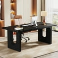 thumbnail image 1 of Tribesigns Modern Executive Desk, 70.9" Large Office Computer Desk, Conference Table Meeting Room Table, Simple Workstation Business Furniture for Home Office, Black, 1 of 8
