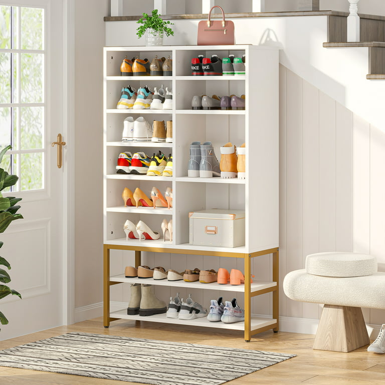 https://i5.walmartimages.com/seo/Tribesigns-Modern-Shoe-Cabinet-28-Pairs-Freestanding-Tall-Shoe-Organizer-for-Entryway-Bedroom-White-Gold_8d94e451-0ccc-4061-9d2e-14a78db4e063.de8738420689567b71e808335a0ff857.jpeg?odnHeight=768&odnWidth=768&odnBg=FFFFFF