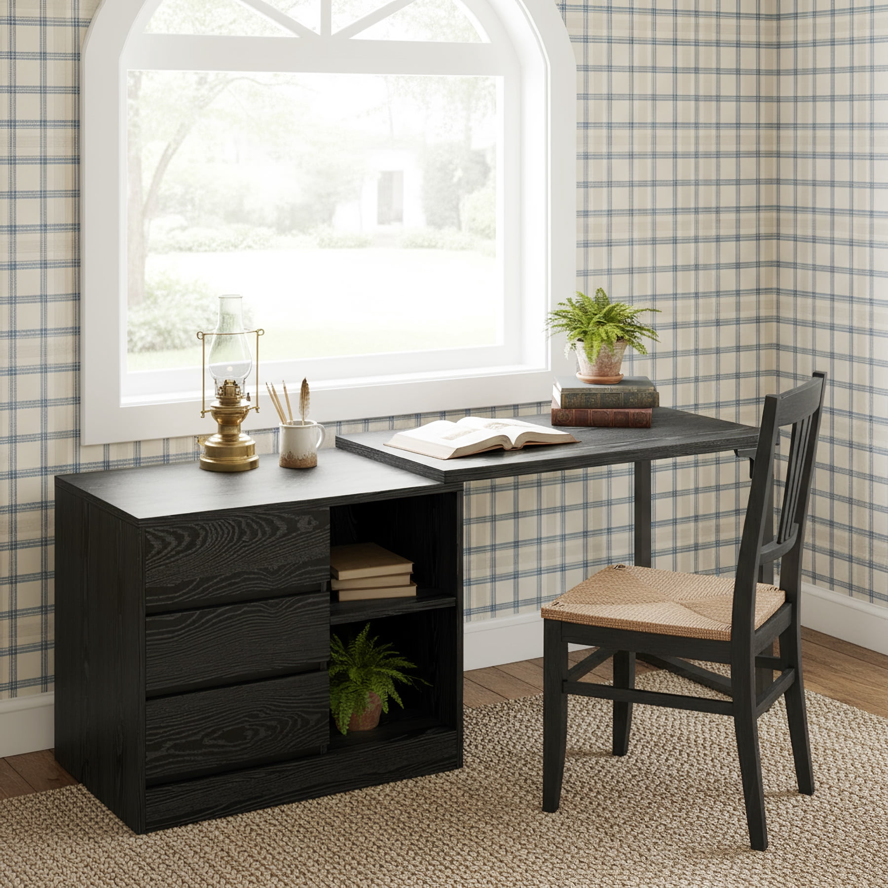 Computer Desk Reverse L Tribesigns Reversible L-Shaped Computer Desk with Drawers & Shelves ...
