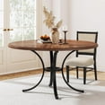 thumbnail image 1 of Tribesigns Round Dining Table for 4-6 People, Farmhouse Kitchen Dining Room Table, 1 of 6