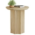 thumbnail image 1 of Tribesigns Round End Table, Wooden Pedestal Side Table with Octagonal Base, Modern Nightstand for Living Room, Bedroom, Easy Assembly, 1 of 16