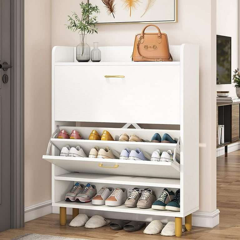 Tribesigns Shoe Cabinet, 5-Tier Entryway Shoe Organizer with Doors