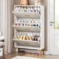 thumbnail image 1 of Tribesigns Shoe Cabinet for Entryway, Shoe Storage Cabinet with 3 Flip Drawers, 1 of 5