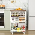 thumbnail image 1 of Tribesigns Slim Storage Cart, Rolling Narrow Kitchen Cart for Small Place, 1 of 13