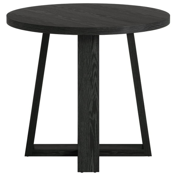 Tribesigns Small Round Dining Table for 2-4 People, 31.5 Inches Farmhouse Kitchen Table for Small Space, Dining Room, Kitchen, Apartment, Black