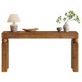 thumbnail image 1 of Tribesigns Solid Wood Console Table for Entryway, Narrow Farmhouse Couch Table Behind Sofa, for Entrance, Foyer, Living Room, 60-Inch, Rustic Brown, 1 of 12