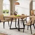 thumbnail image 1 of Tribesigns Square Dining Table for 2, 31.5" Industrial Dinner Table with Metal Base, 1 of 7