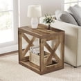 thumbnail image 1 of Tribesigns Wood End Table, 2-Tier Side Table with Storage Shelf, Rustic Bedside Couch Table Accent Nightstand for Living Room, Bedroom, 1 of 5