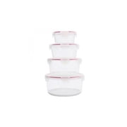 Tribest GLC04SN Glaslife Air-Tight Glass Storage Containers- Round Set