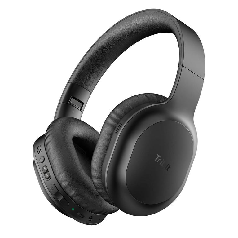 Tribit Active Noise Cancelling Headphones with CVC8.0 Mics Lightweight Bluetooth Headphones Wireless Over Ear for Comfort Fit Hi Fi Stereo Deep Bass 30H Playtime Fast USB C Charging for Travel Work Wa...