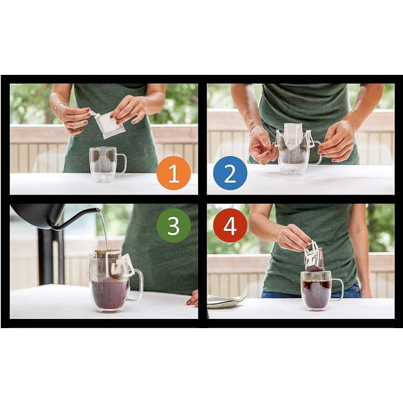 Tribo Coffee Single-Serve Portable Pour Over Drip Coffee | The Wheel | 10-servings each (20 total servings)