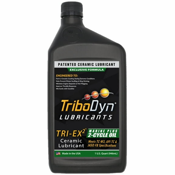 TriboDyn Marine Plus 2 Stroke Oil with Ceramic Coating - 1 Quart Bottle