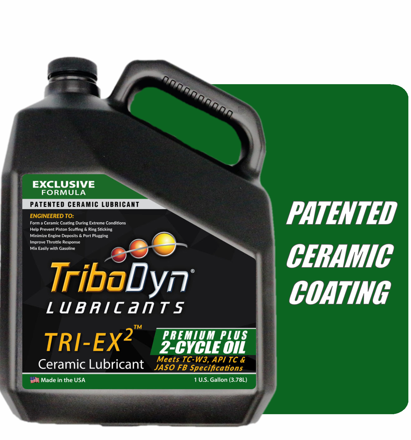 TriboDyn Premium 2 Cycle Engine Oil with Ceramic Coating 1 Gallon