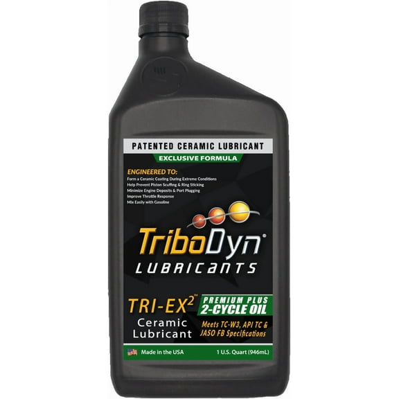 TriboDyn Premium 2 Stroke Oil with Ceramic Coating - 1 Quart