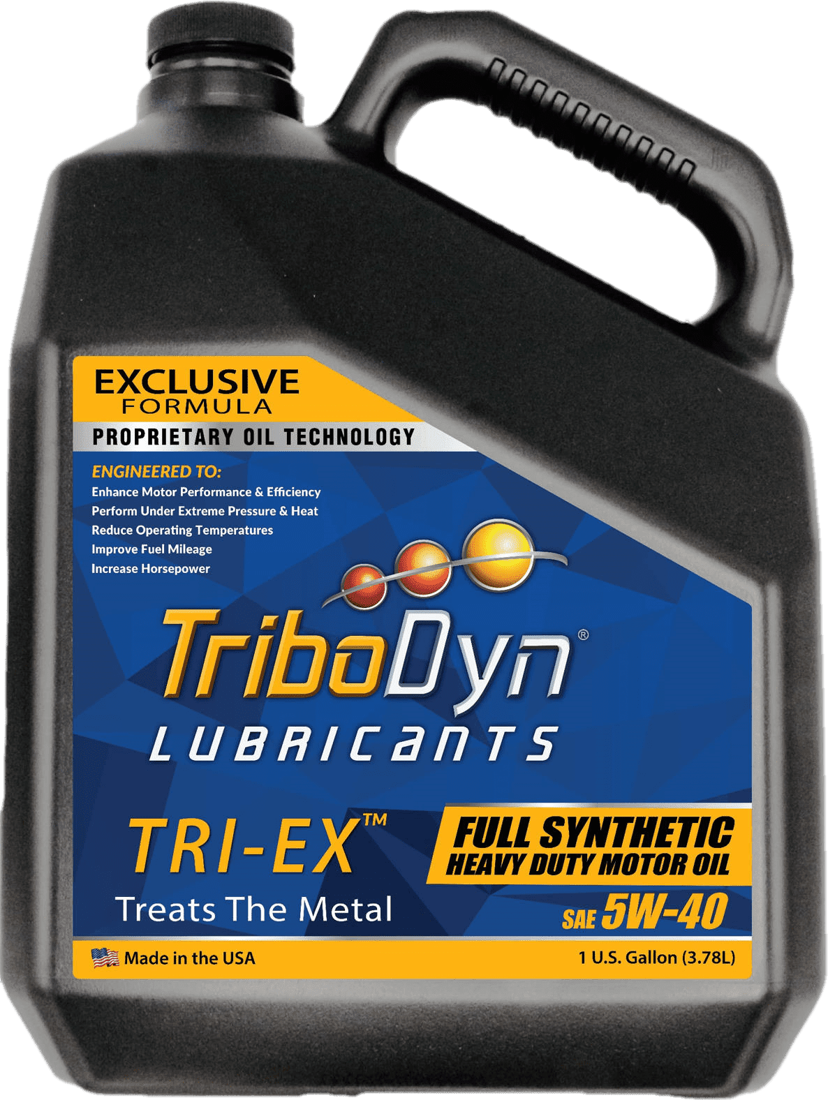 TriboDyn TRI-EX2 5W-40 Full Synthetic Oil With Ceramic Coating - Advanced Engine Protection