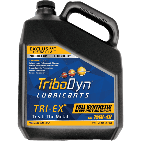 TriboDyn Tri-Ex 15W40 Full Synthetic Heavy Duty Diesel Motor Oil - Gallon