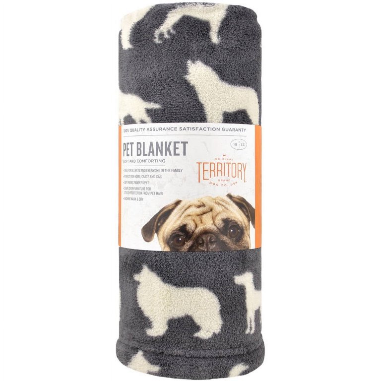 Triboro Charcoal Dog Territory Pet Blnkt Walmart