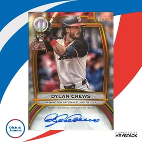 Tribute Dylan Crews #TA-DC TributeAutographsGold Washington Nationals MLB Autographed Baseball Trading Card