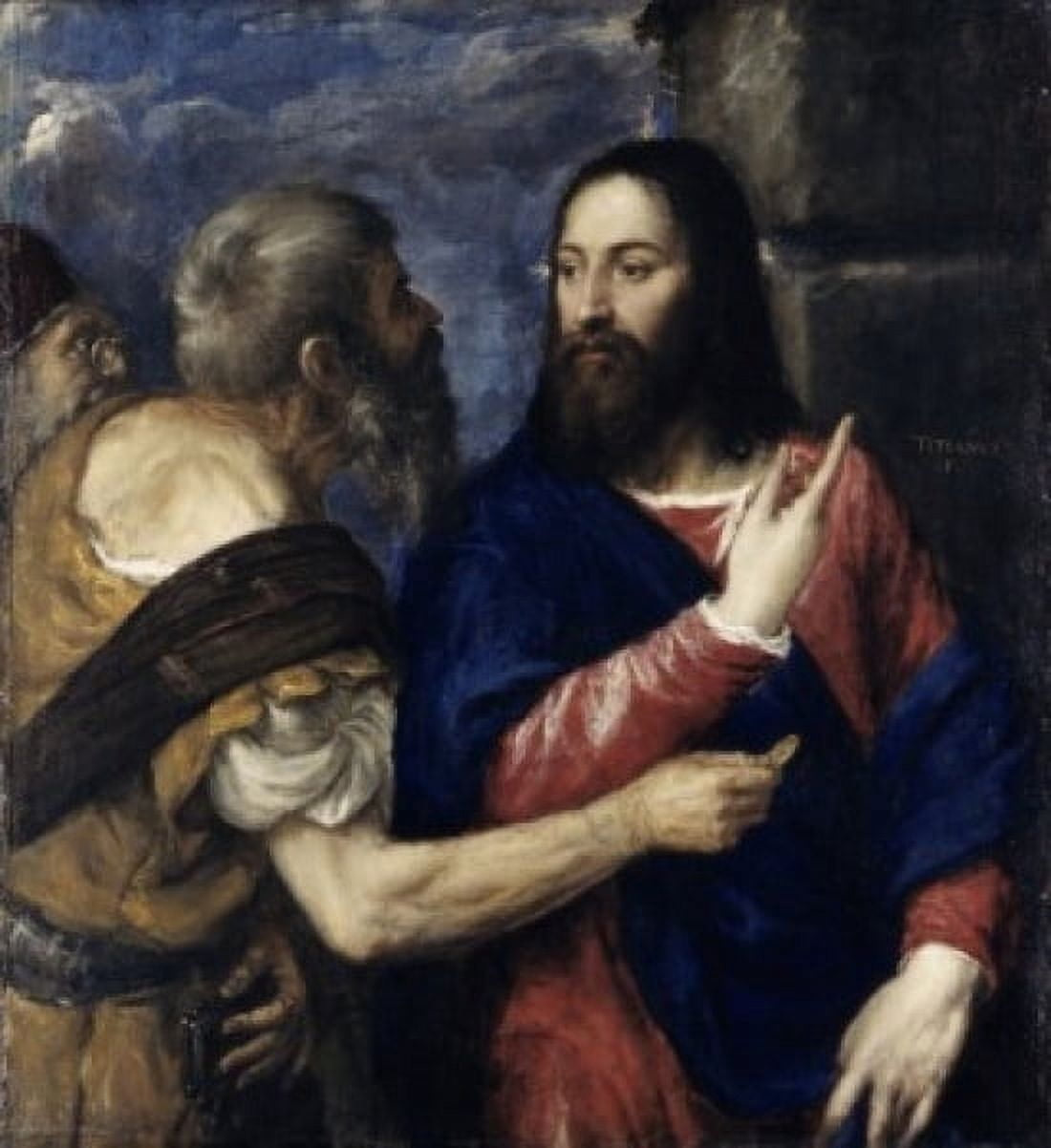 Tribute Money Titian (147789-1596 Venetian) Canvas Art - Titian (24 x 36)