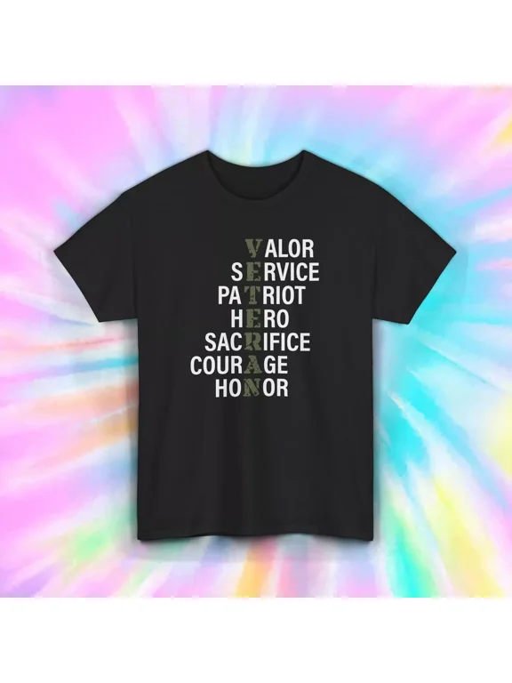 Tribute T-Shirt Valor Honor Courage Graphic