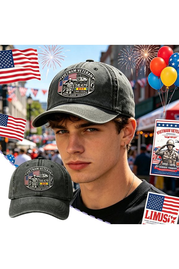 Tribute To Vietnamese Commemorative Cap Baseball Hat Polyester Adjustable Dad Hat