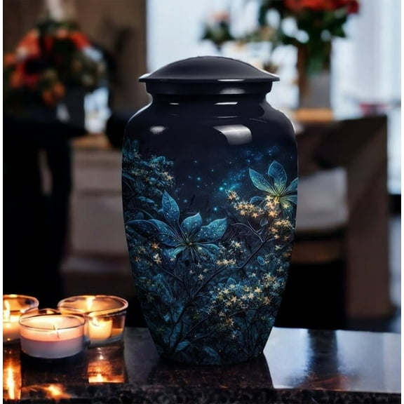 Tribute Urn, Memorial Urn for Human Ashes, Artistic and Decorative Keepsake Urn, Personalized Funeral Urn, 10" and 3" Majestic tribute Urn