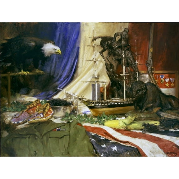 Tribute to America by Andy Thomas - Canvas Giclee Limited Edition Artist Proof 20 30x40 - Rare Art for Enthusiasts - 1 Unit per pack